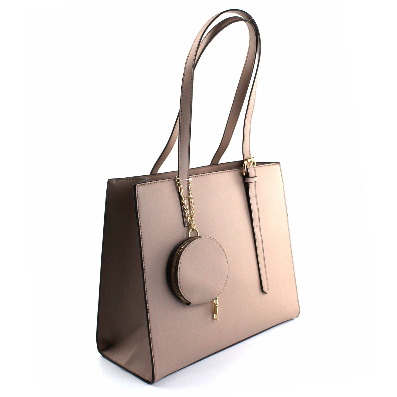 Ar New York Satchel Handbag Women Os Pink 2in1 Zip Vegan Chic Minimalist Nwt